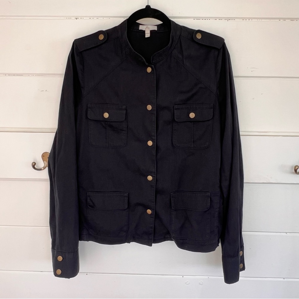 Black Utility Jacket. Relaxed Fit Women’s Size L.